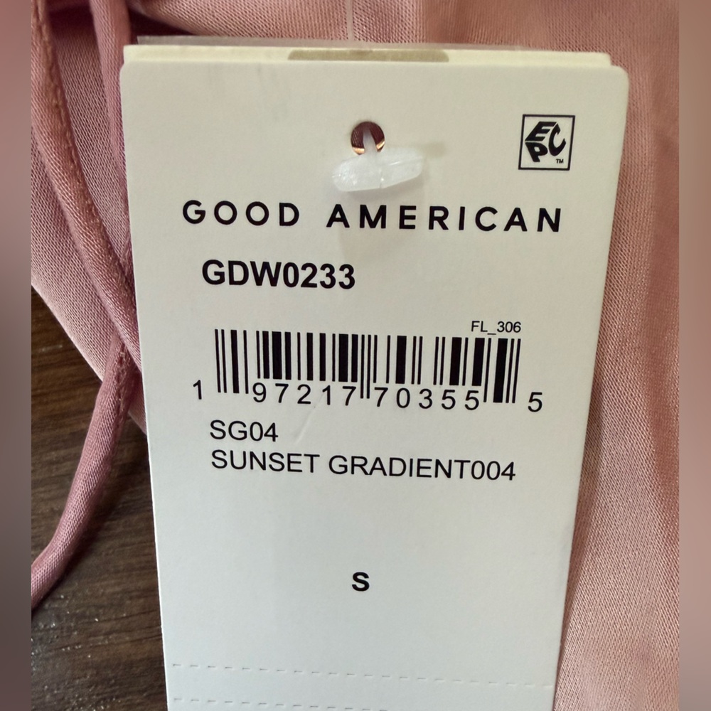 NWT Good American Satin Slip Maxi Dress - sz small - Picture 12 of 13